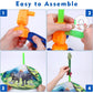 Dinosaur Rocket Launcher Toy for Kids Launches 4 Foam Rockets Up to 100 ft Outdoor Play Ages 3 8