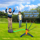 Dinosaur Rocket Launcher Toy for Kids Launches 4 Foam Rockets Up to 100 ft Outdoor Play Ages 3 8
