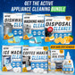 Active Dishwasher Cleaner & Deodorizer Tablets, Deep Cleaning Descaler, 24 Pack, Septic Safe, Limescale Remover