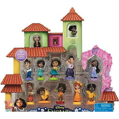 Disney Encanto Mi Familia Figure Set, 12 Pc, Mini Official Collectible Character Toys, Colorful Gift for Kids