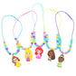 Disney Princess Necklace Kit Jewelry Making Set with Beads Charms Strings Craft Gift for Girls Ages 3 and Up Storage Case Included