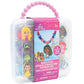 Disney Princess Necklace Kit Jewelry Making Set with Beads Charms Strings Craft Gift for Girls Ages 3 and Up Storage Case Included