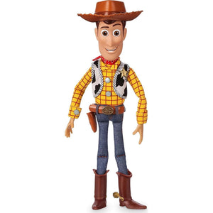 Disney Store Official Woody Talking Figure from Toy Story Includes Sounds Phrases Interacts with Other Figures