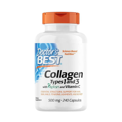 Doctor's Best Collagen Types 1 & 3 Vitamin C 500mg 240 Tablets