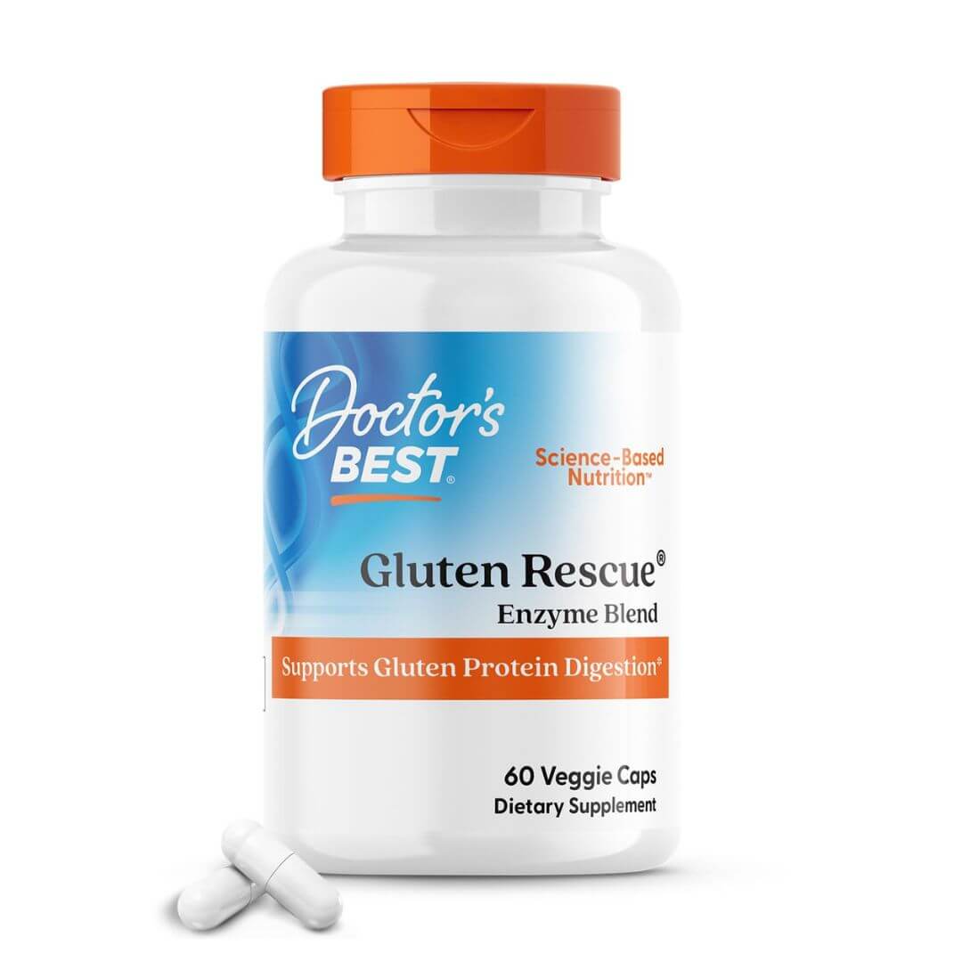 Doctor's Best Gluten Rescue Enzyme Blend 60 Veg Capsules