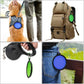 Collapsible Pet Bowls 2 Pack Small Blue and Green Feeding and Watering Bowls with Carabiners for Travel