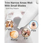 Dog Grooming Clippers, Dog Paw Trimmer With Detachable Ceramic Blade For Trimming Small Areas Of Pet's Hair, Low Noise Paw Grooming Shaver For Cat's Eyes Face Ears Paws (White),