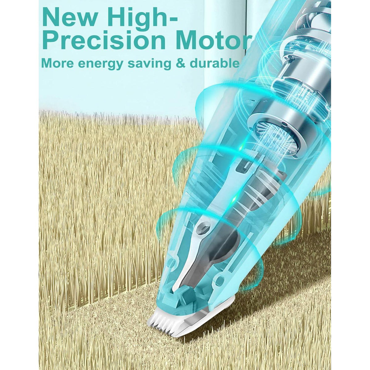Dog Grooming Clippers, Dog Paw Trimmer With Detachable Ceramic Blade For Trimming Small Areas Of Pet's Hair, Low Noise Paw Grooming Shaver For Cat's Eyes Face Ears Paws (Blue),