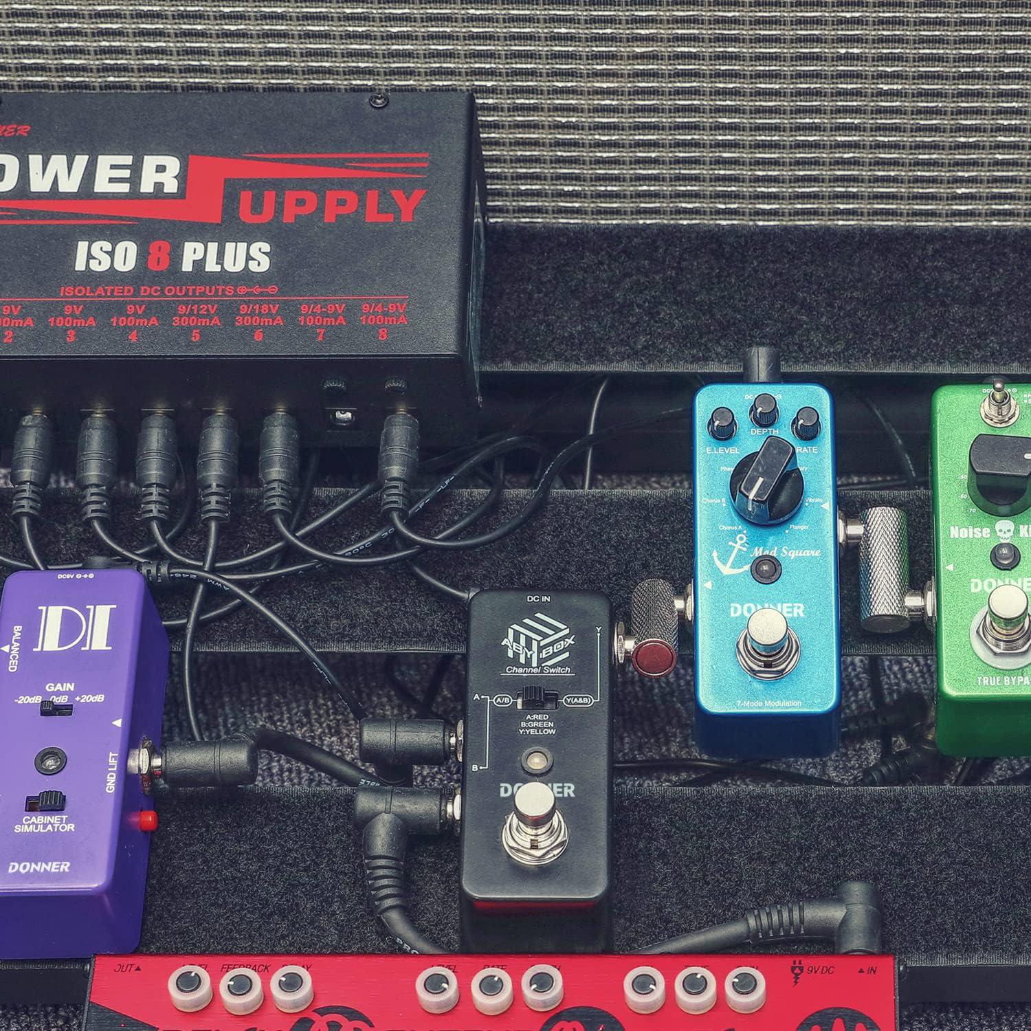 Donner ABY Box Line Selector AB Switch Mini Guitar Effect Pedal True Bypass,