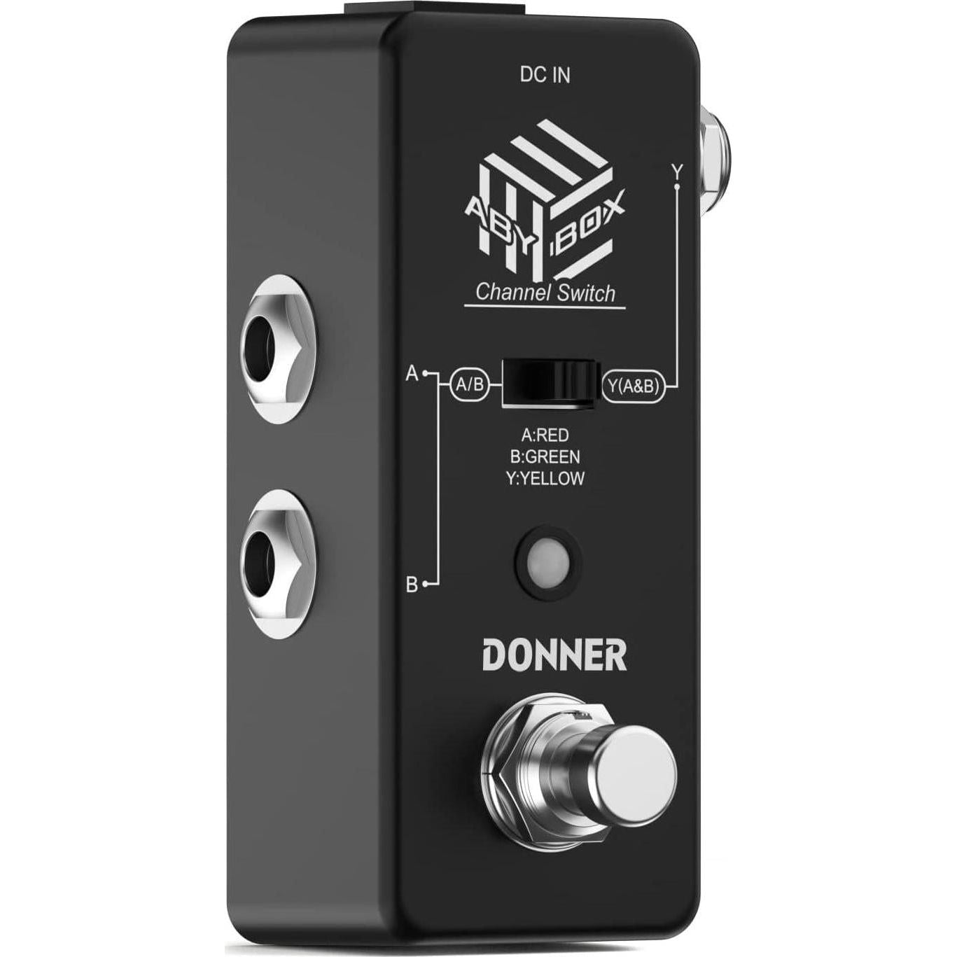 Donner ABY Box Line Selector AB Switch Mini Guitar Effect Pedal True Bypass,