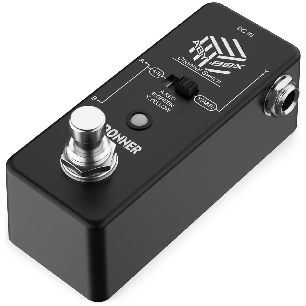 Donner ABY Box Line Selector AB Switch Mini Guitar Effect Pedal True Bypass,