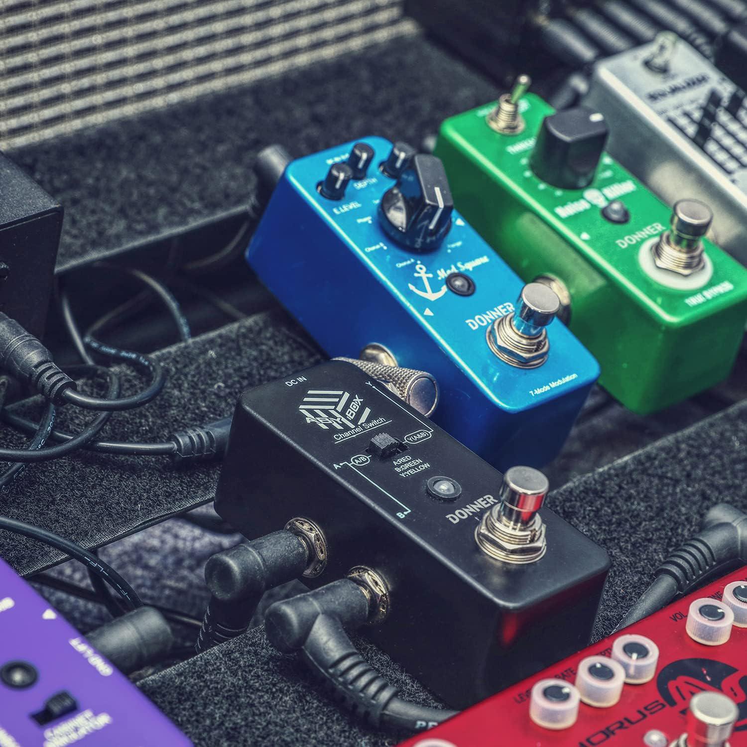 Donner ABY Box Line Selector AB Switch Mini Guitar Effect Pedal True Bypass,