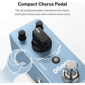 Donner Chorus Pedal, Tutti Love Analog Chorus Effect Classic Warm Chorus For Electric Guitar True Bypass,