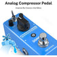 Donner Compressor Pedal, Ultimate Comp 2 Modes Compression Effect Pedal Pure Analog For Electric Guitar And Bass True Bypass,
