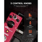Donner Distortion Guitar Pedal, Morpher Mini Distortion 3 Modes Natural, Tight, Classic Crunch 80s Metal For Electric Guitar True Bypass,