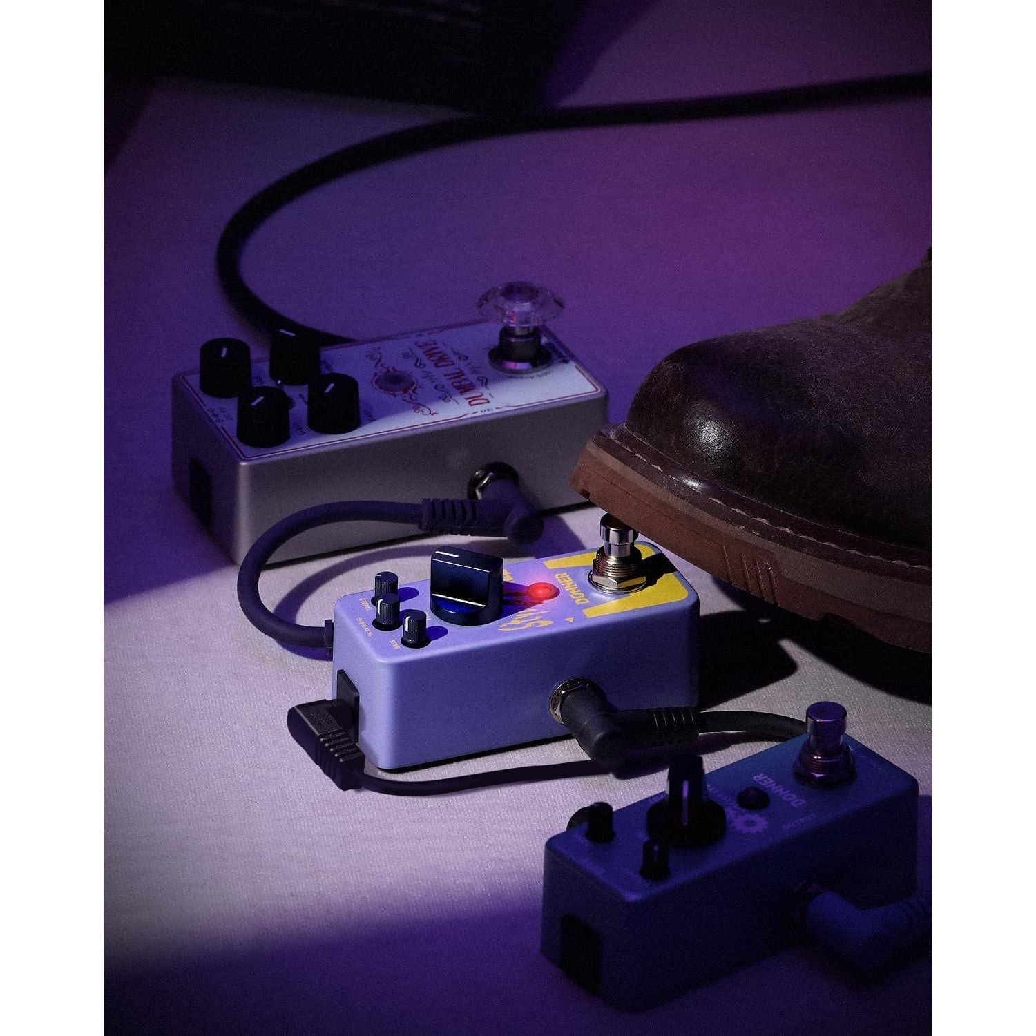 Donner Fuzz Pedal, Stylish Fuzz Guitar Pedal, Classic Mini Fuzz Pedal For Electric Guitar True Bypass,