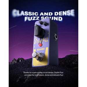 Donner Fuzz Pedal, Stylish Fuzz Guitar Pedal, Classic Mini Fuzz Pedal For Electric Guitar True Bypass,