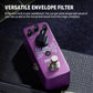 Donner Mini Auto Wah Pedal Dynamic Wah Guitar Effect Pedal Envelope Filter True Bypass,