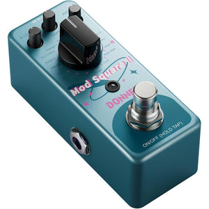 Donner Modulation Pedal - Mod Square For Electric Guitar Pedal Boards, 16 Effects Chorus Phaser Tremolo Flanger Rotary Vibrato Wah Lo-fi Detune 16 Modulation Modes, True Bypass,