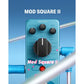 Donner Modulation Pedal - Mod Square For Electric Guitar Pedal Boards, 16 Effects Chorus Phaser Tremolo Flanger Rotary Vibrato Wah Lo-fi Detune 16 Modulation Modes, True Bypass,