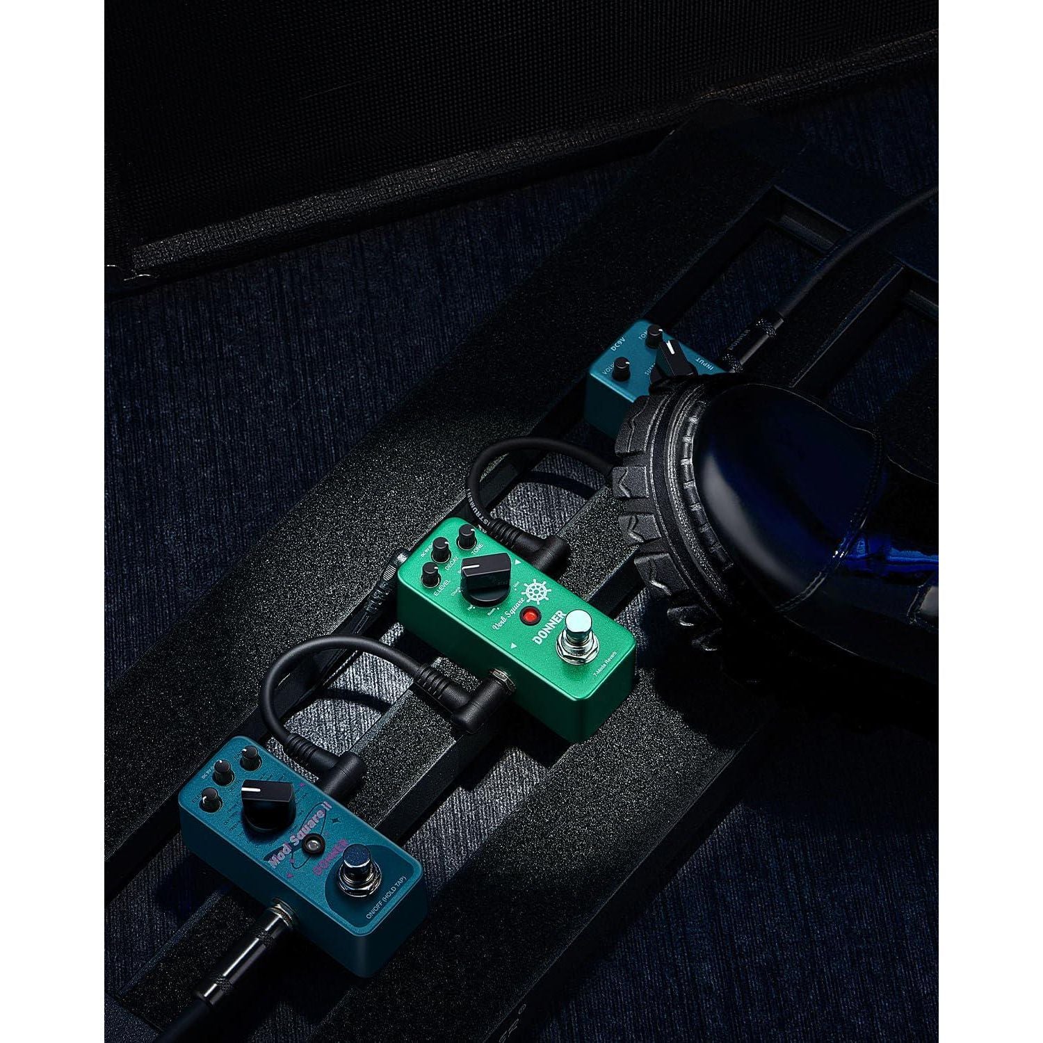 Donner Reverb Guitar Pedal, Verb Square Digital Reverb 7 Modes Room, Hall, Church, Spring, Plate, Studio, Mod, True Bypass,