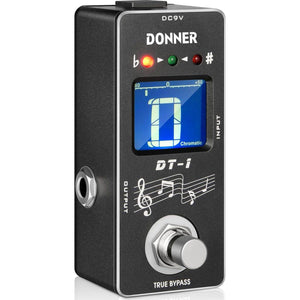 Donner Tuner Pedal, Dt-1 Chromatic Guitar Tuner Pedal With Pitch Indicator For Electric Guitar And Bass True Bypass,