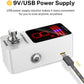Donner Tuner Pedal, DT Deluxe Chromatic Guitar Tuner Pedal For Electric Guitar And Bass ± 1 Cent USB Or 9V Power Supply True Bypass,