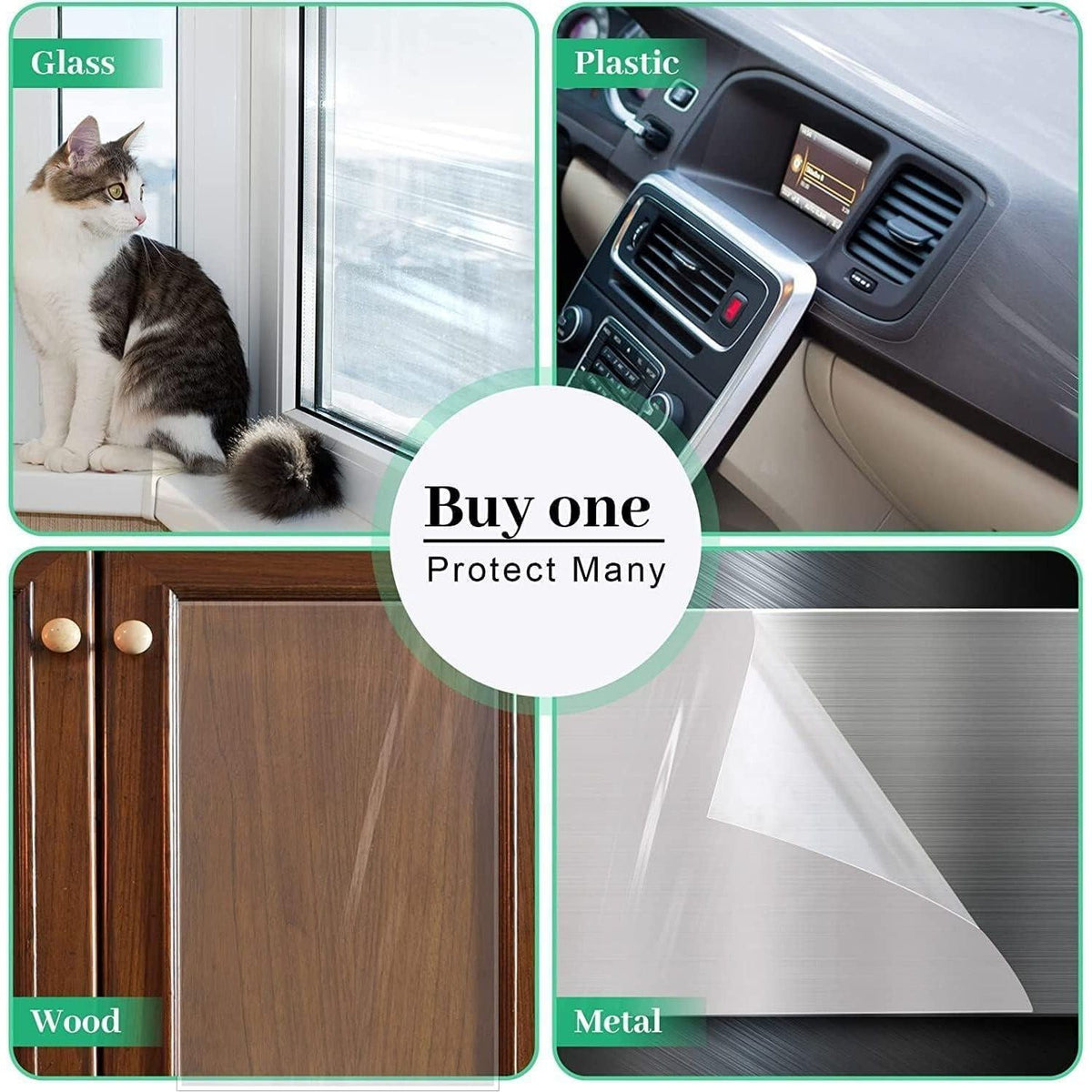 Door Protector From Dog Scratching 118 X 8.2 Cat Scratch Door Frame Single Side Adhesive Protector Anti Dog Scratch Door Guard For Dogs Clear CHUANGSEED,