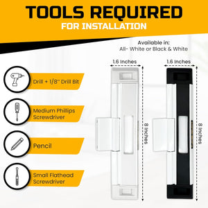 Double Deadbolt Sliding Patio Door, Child Safety, Home Security Lock. 2023/24 Model With 3-receiver Latches Included - Installation Required,195893713103