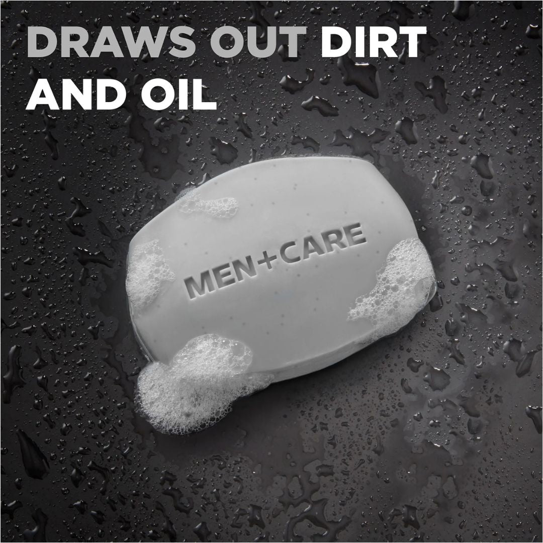 Dove Men +Care Charcoal + Clay Exfoliating 3-In-1 Bar Soap (Pack Of 6) 106g Each,011111005945,