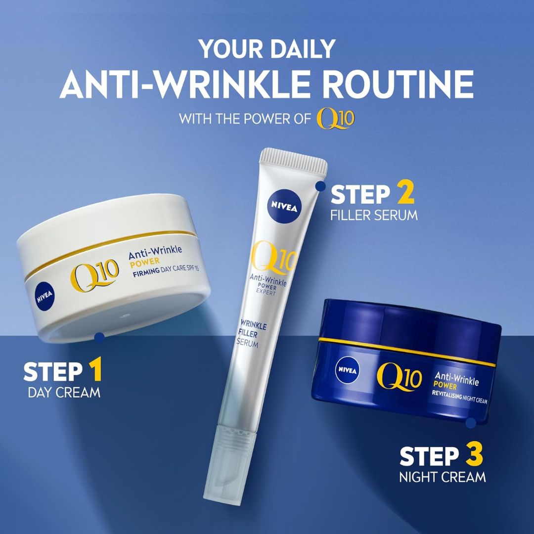 Nivea Q10 Anti-Wrinkle Power SPF 15 Firming Day Cream For All Skin Types 50ml,4005900545787