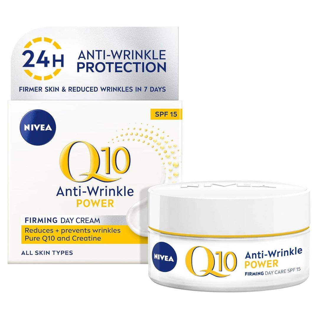 Nivea Q10 Anti-Wrinkle Power SPF 15 Firming Day Cream For All Skin Types 50ml,4005900545787