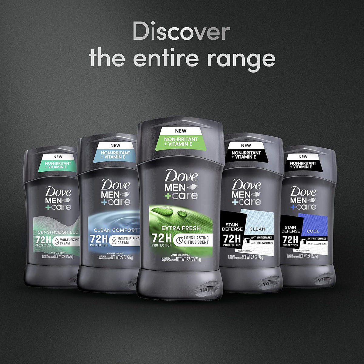 Dove Men+Care Antiperspirant Deodorant With 48-hour Sweat And Odor Protection Extra Fresh Antiperspirant For Men Formulated With Vitamin E And Triple Action Moisturizer 2.7 Oz,