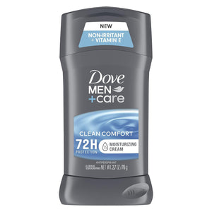 Dove Men+Care Antiperspirant Deodorant 48-hour Sweat And Odor Protection Clean Comfort Antiperspirant For Men Formulated With Vitamin E And Triple Action Moisturizer 2.7 Oz Pack Of 3,