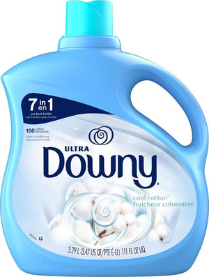 Downy Fabric Softener Liquid, Cool Cotton Scent, 111 fl oz, 150 Loads, Softens & Freshens Clothes