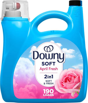 Downy Fabric Softener Liquid, April Fresh Scent, 140oz, 190 Loads, HE Compatible