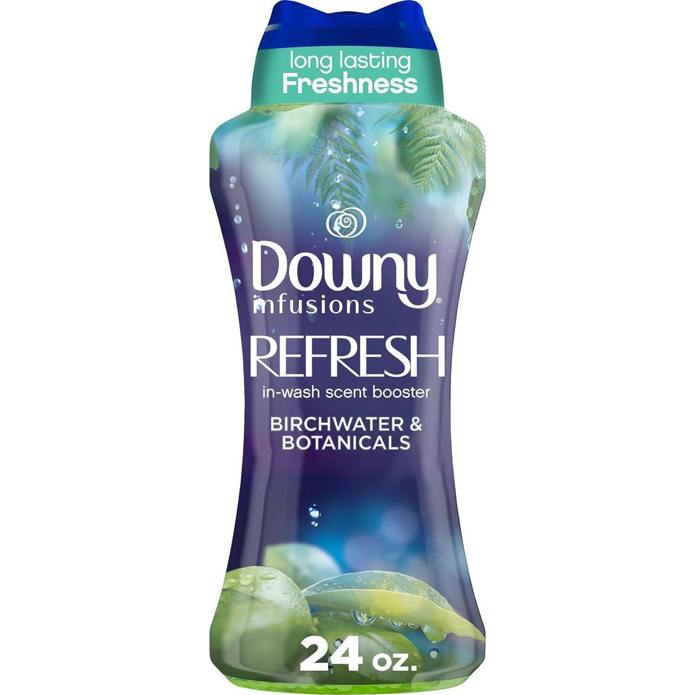 Downy Downy Infusions In-Wash Scent Booster Beads, Refresh, Birch Water And Botanicals, 24 Oz