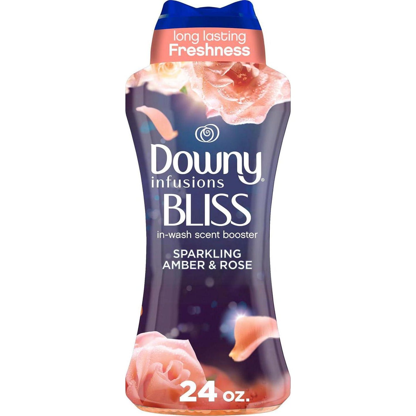 Downy Infusions In-Wash Laundry Scent Booster Beads, Bliss Sparkling Amber & Rose, 24oz