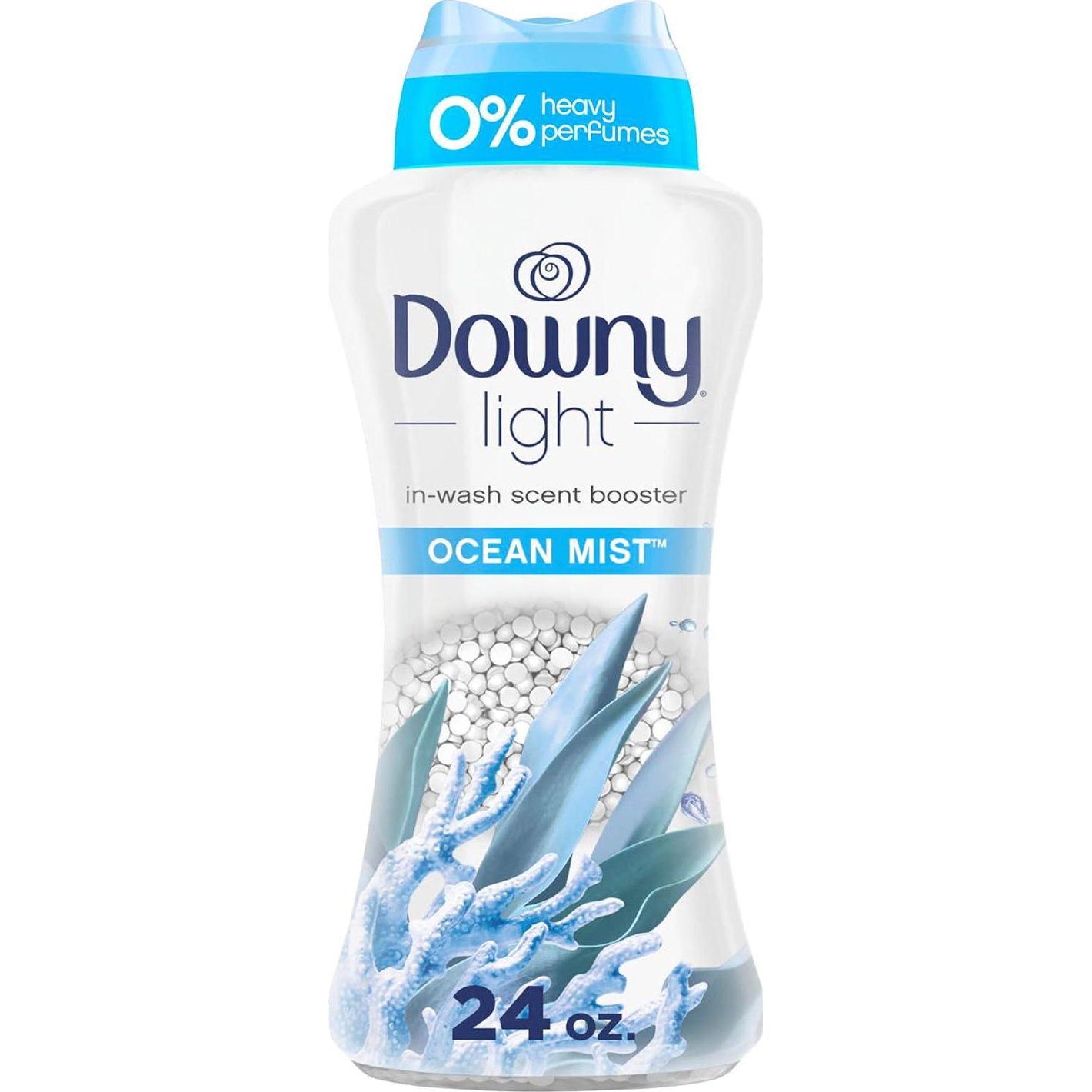 Downy Light In-Wash Scent Booster Beads, Ocean Mist Scent, 24oz, No Heavy Perfumes