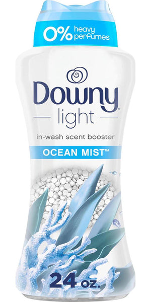 Downy Light In-Wash Scent Booster Beads, Ocean Mist Scent, 24oz, No Heavy Perfumes