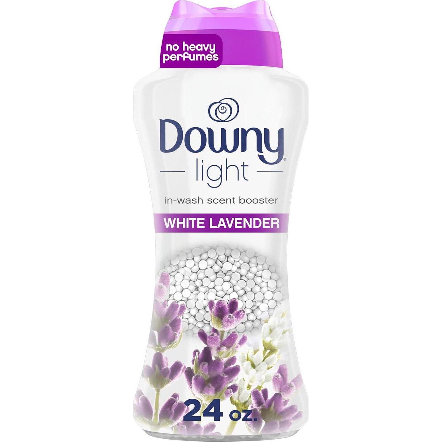 Downy Light Laundry Scent Booster Beads for Washer, White Lavender, 24oz, No Heavy Perfumes