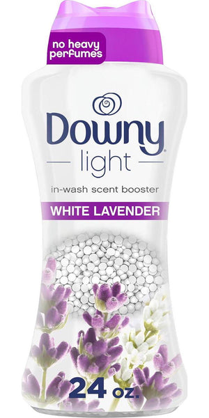 Downy Light Laundry Scent Booster Beads for Washer, White Lavender, 24oz, No Heavy Perfumes