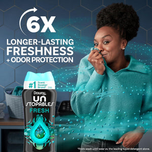 Downy Unstopables In-Wash Scent Booster Beads, Fresh Scent, 24 oz, Long-Lasting Odor Protection for Laundry