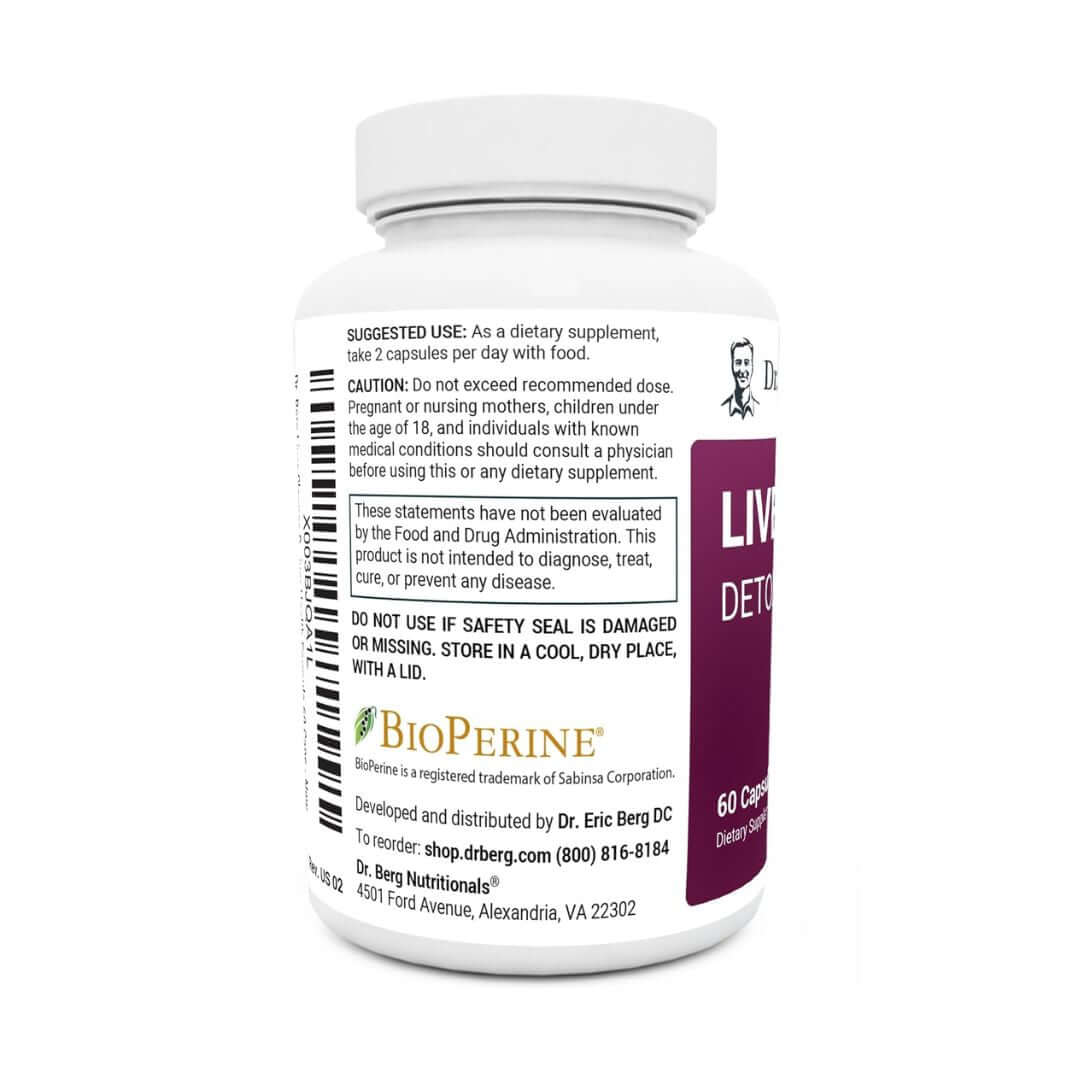Dr. Berg Liver Cleanse Detox Support 60 Veg Capsules,X003BJQA1L