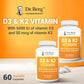 Dr. Berg D3+K2 5000 IU, 60 Capsules, With MCT, MK7, Bile Salts, Zinc & Magnesium for Optimal Absorption