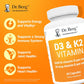 Dr. Berg D3+K2 5000 IU, 60 Capsules, With MCT, MK7, Bile Salts, Zinc & Magnesium for Optimal Absorption