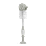 Dr. Brown's Baby Bottle Cleaning Brush With Sponge, Scrubber And Nipple Cleaner, Grey 1 Pack,072239326503