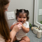 Dr Brown’s Infant-to-Toddler Toothbrush, Soft & Safe Baby Training Brush, Elephant Mint, 0-3 Years (Styles May Vary)