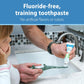 Dr. Brown's Dr. Brown's Infant-to-Toddler Training Toothbrush Set, Mint Elephant With Fluoride-Free Strawberry Baby Toothpaste, 0-3 Years (Styles May Vary)