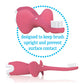 Dr Brown's Infant to Toddler Training Toothbrush, Soft for Baby's First Teeth, Pink Elephant, 0-3 Years (Colors/Styles May Vary)
